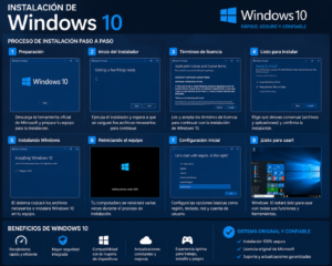 instalacion de windows 10 pro profesional